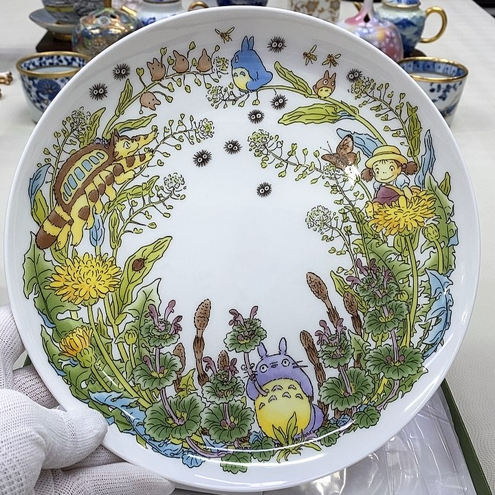 摆件口径23龙猫瓷器3-4月