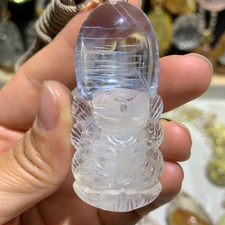 水晶颈饰未镶嵌天然