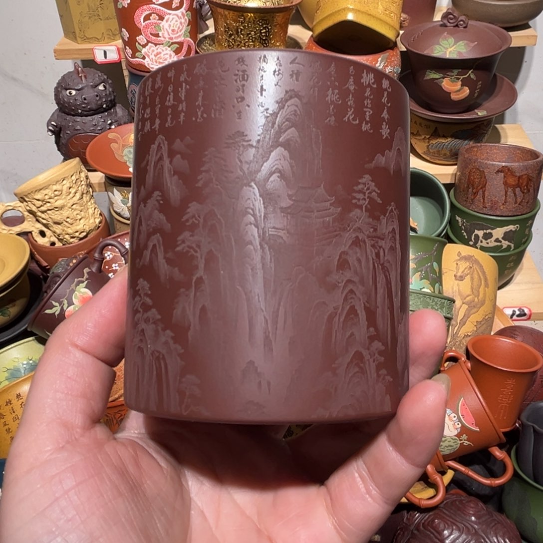 紫砂茶杯宜兴紫砂主人杯