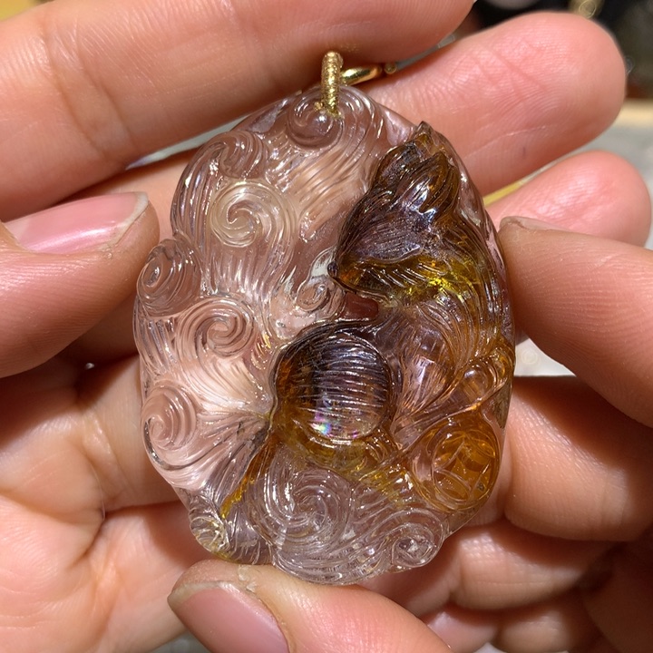 水晶颈饰未镶嵌米***S天然