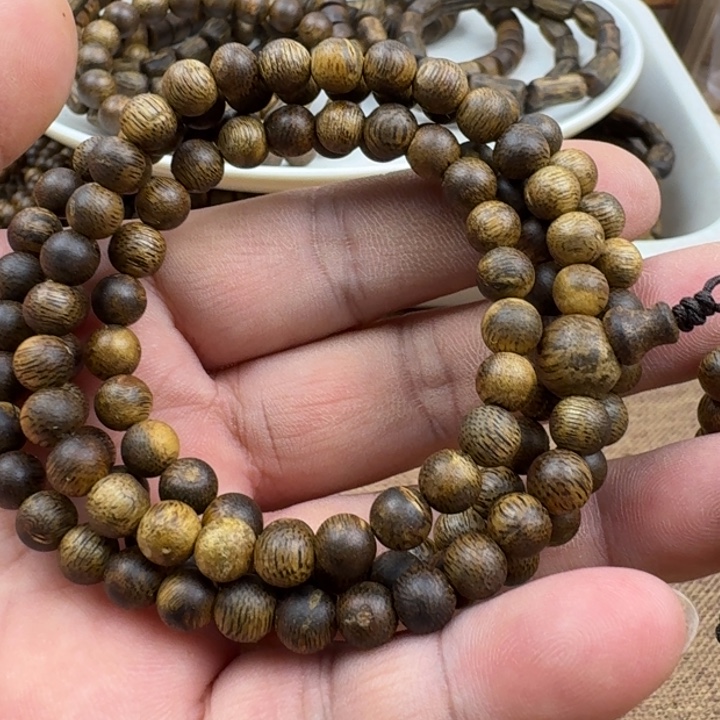 手串沉香张勺子手串12克加