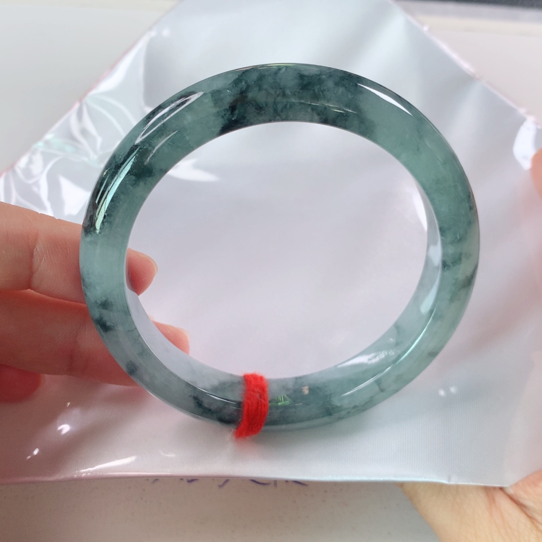 未镶嵌手镯翡翠水墨画251
