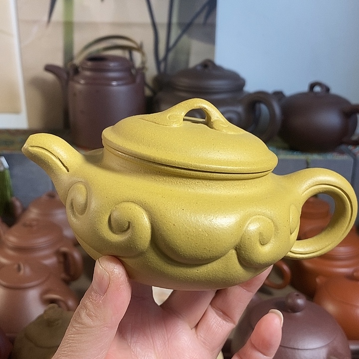 紫砂茶壶原矿黄段260cc清仓