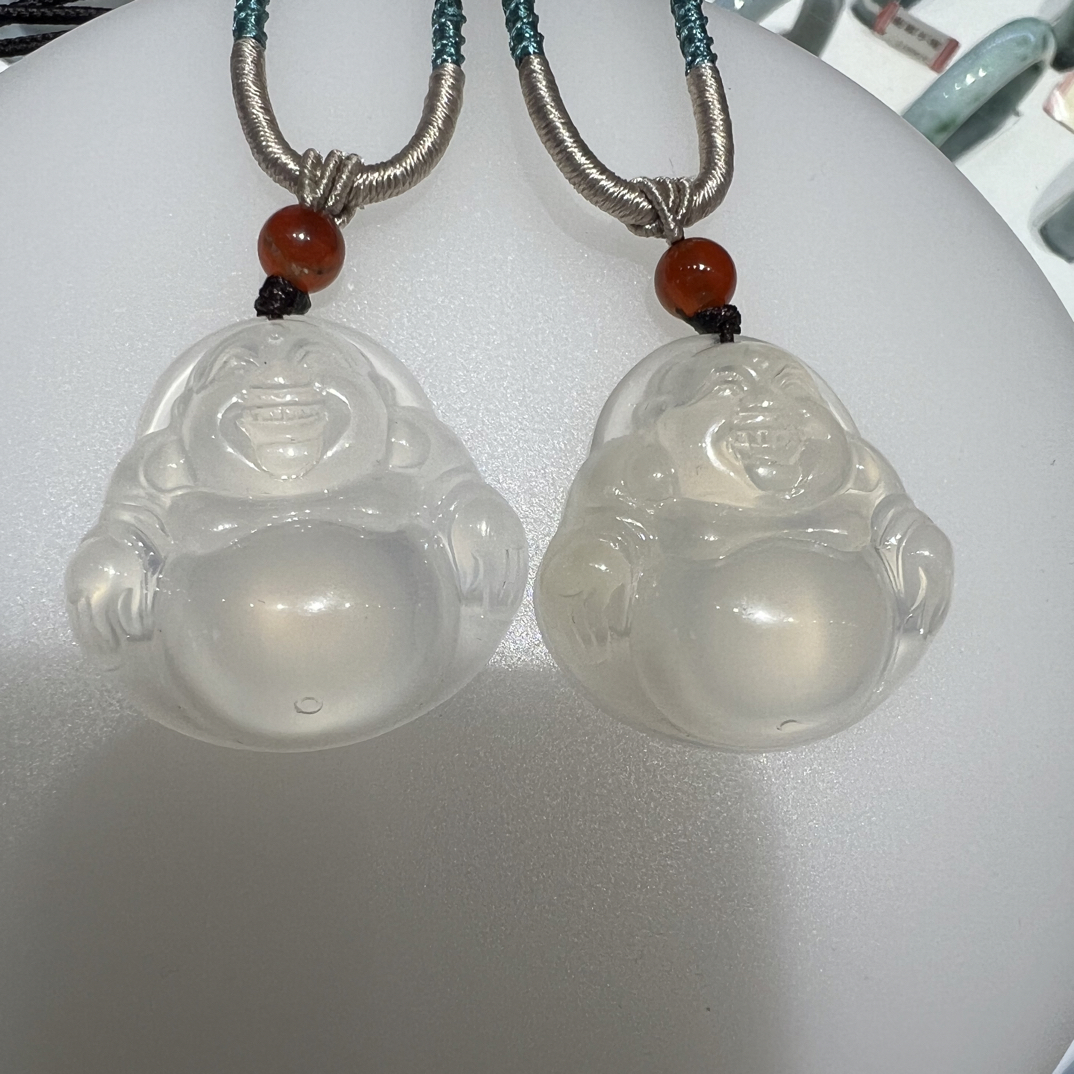 玉髓玛瑙厚佛公30cmm 
