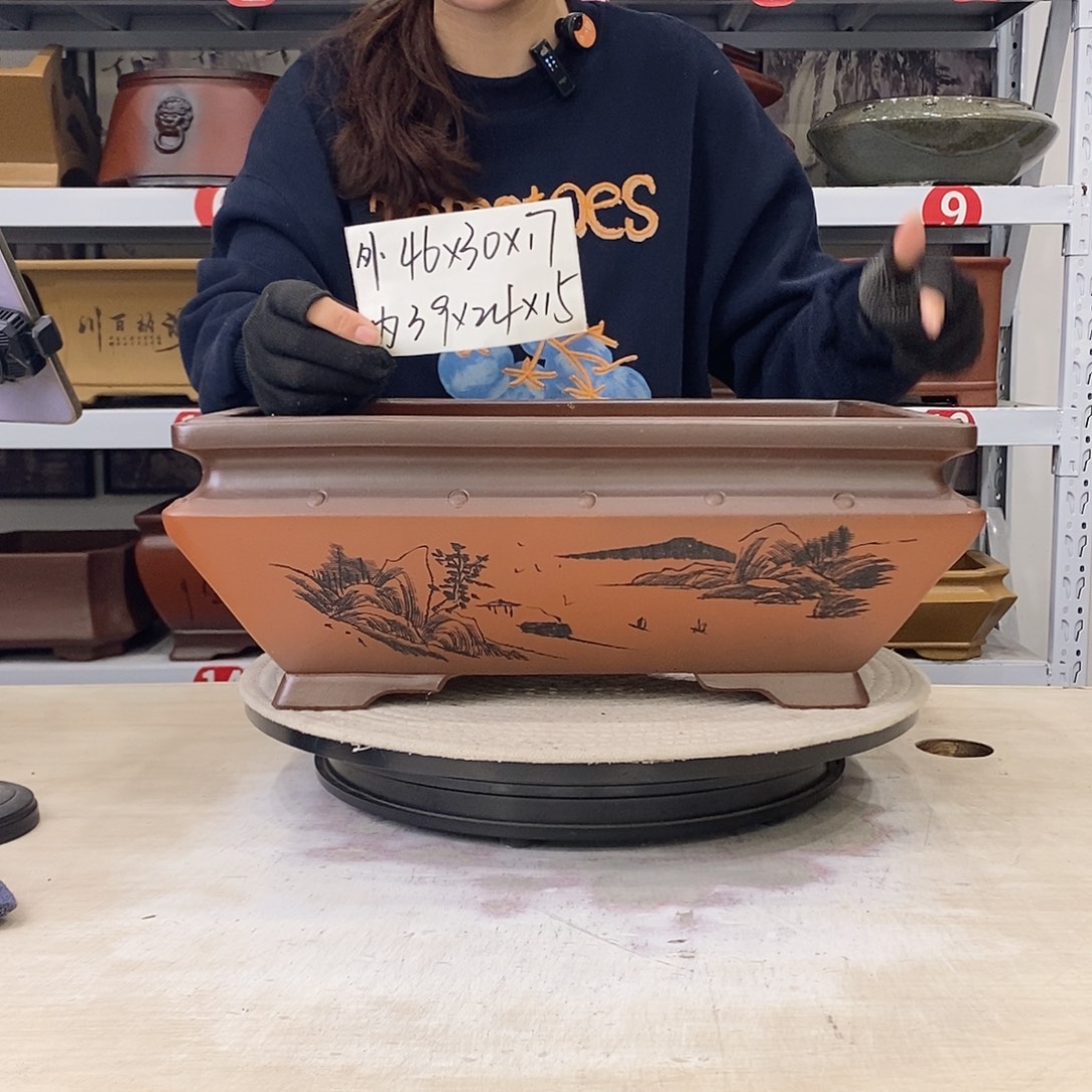 紫砂花盆紫砂花盆