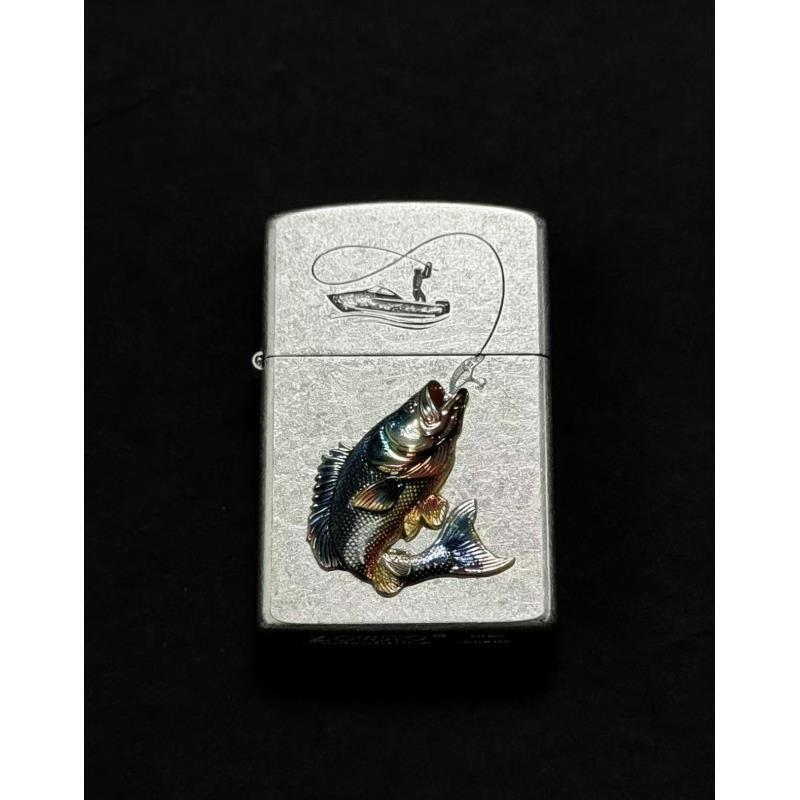 钓鱼佬  银打火机【全新机无油】
