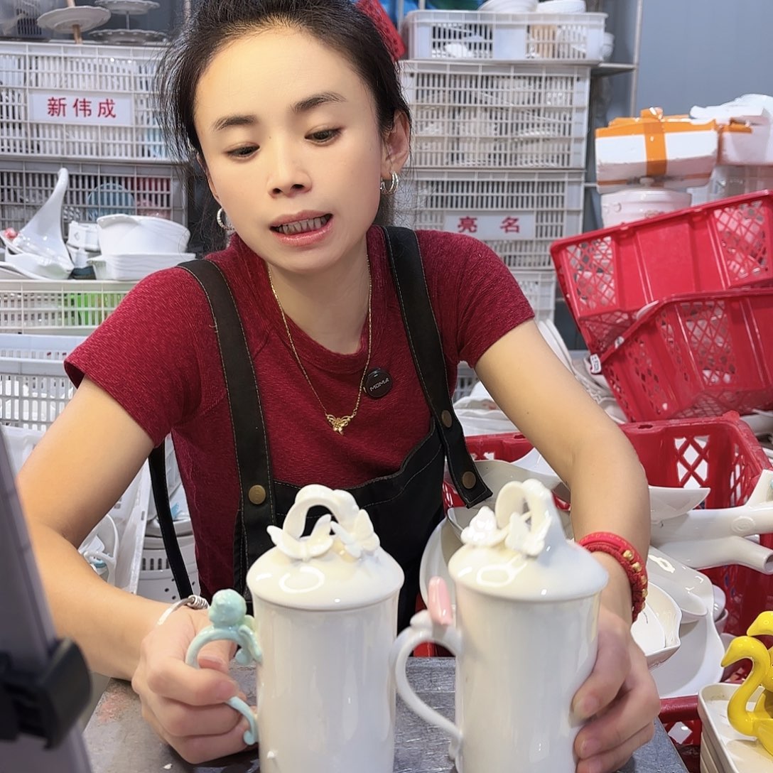 盘微瑕产品………一个天使一个小鸟两件套