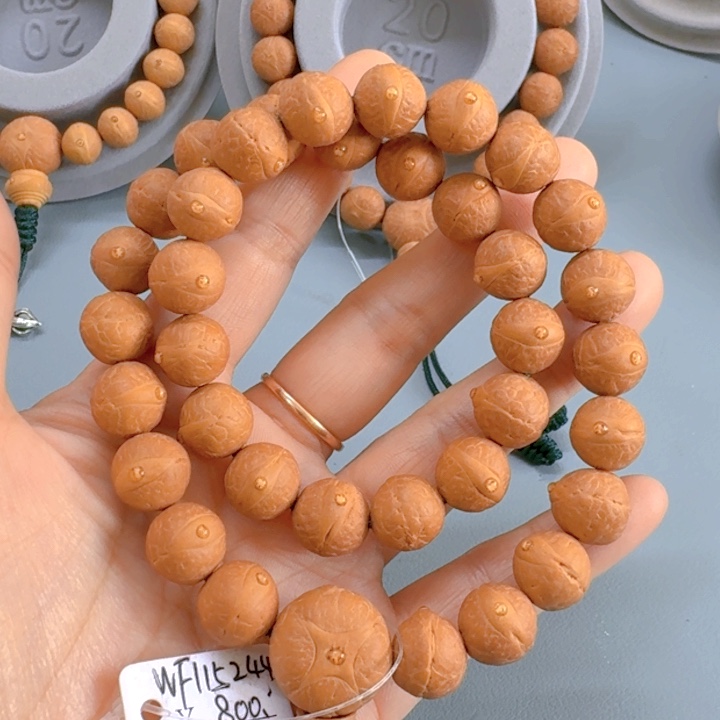 凤眼菩提把件11.5mm手持36颗85@WF115244