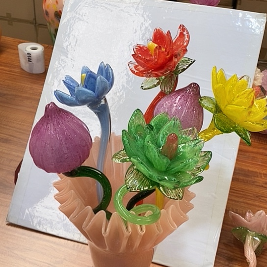 琉璃套六夜光琉璃荷花