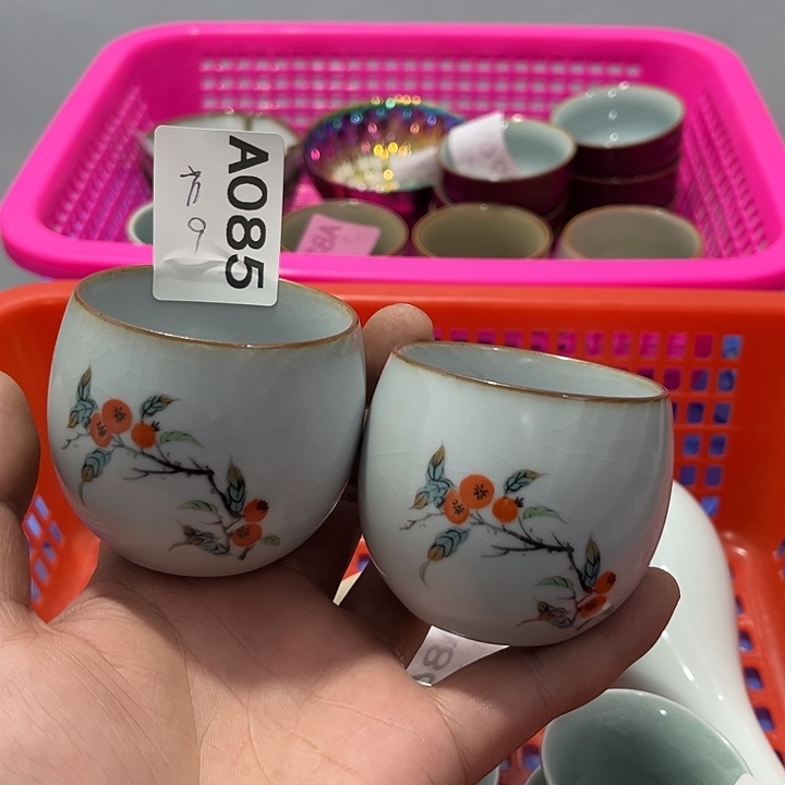 方***妍瓷片默认微瑕瓷器、茶具、壶、摆件，介意勿拍 