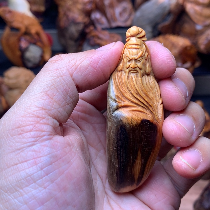 柏木（崖柏）崖柏陈化料手把件