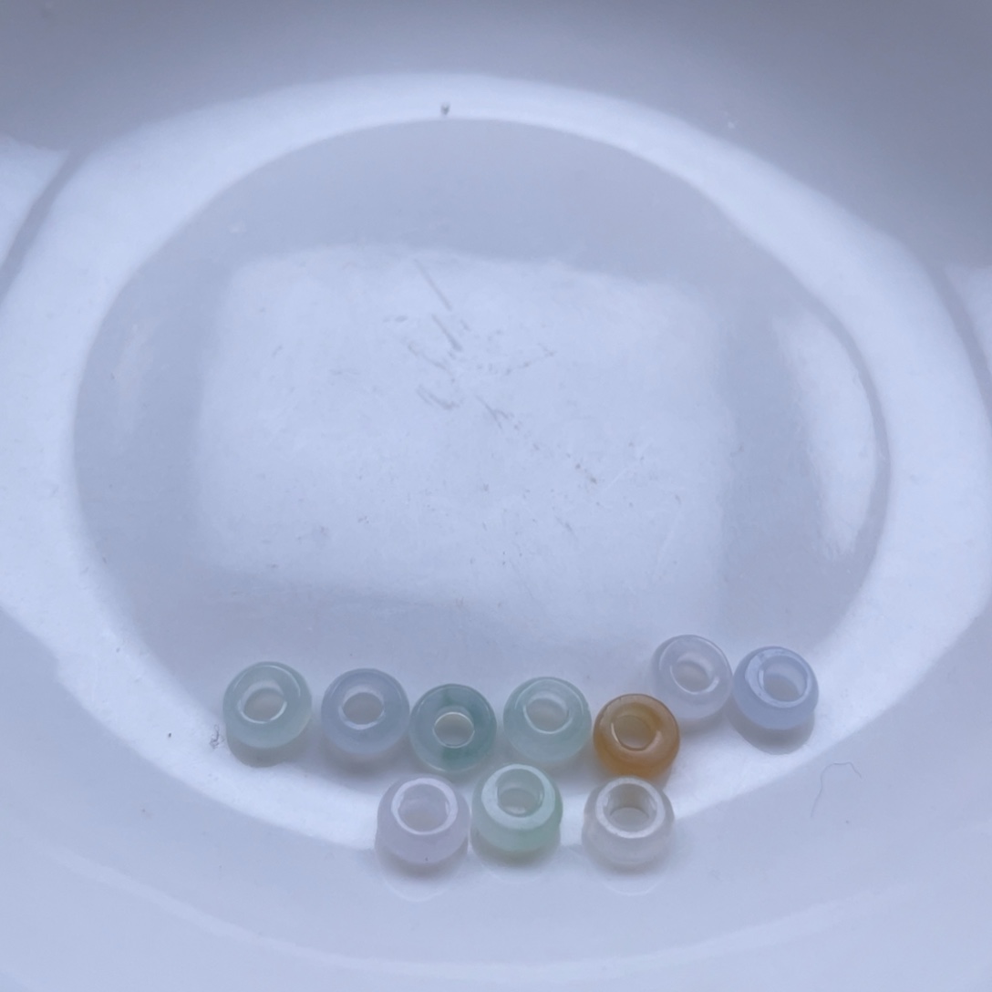 翡翠散珠大孔算盘