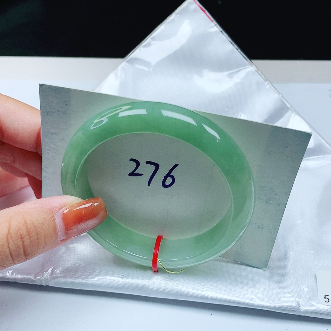 翡翠手镯未镶嵌 正圈53