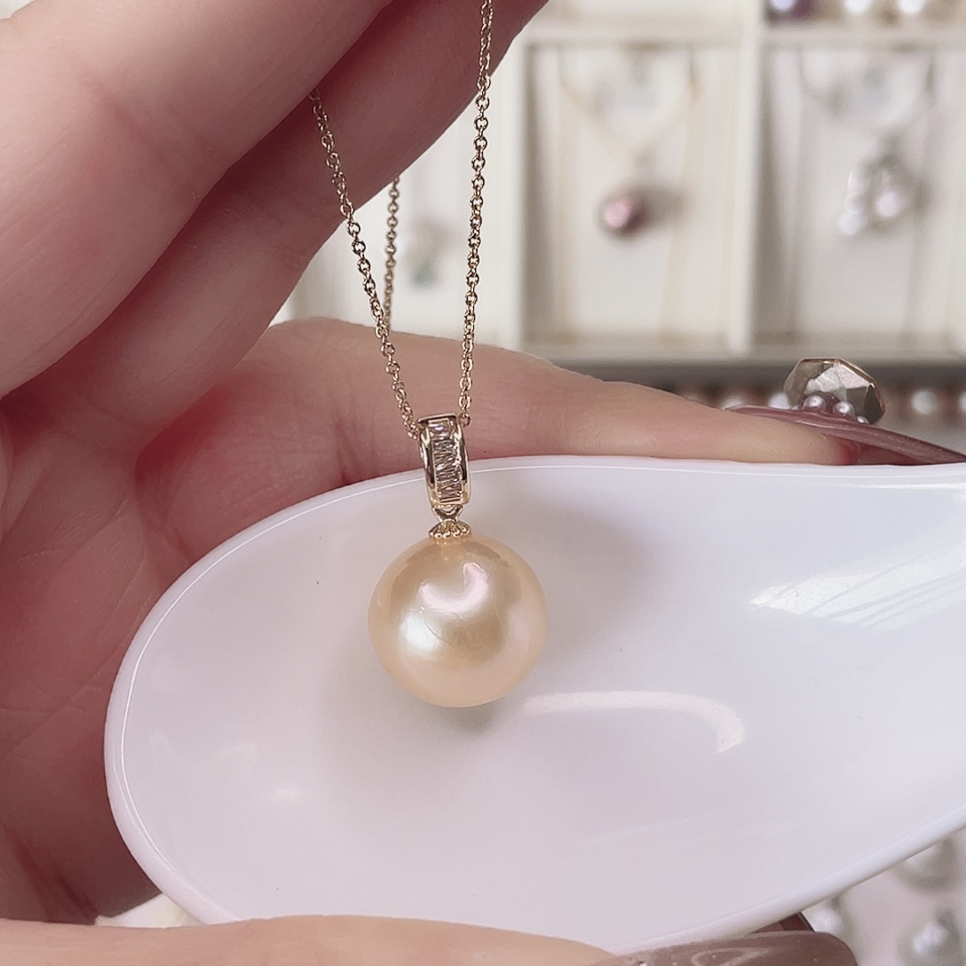 淡水珍珠吊坠(赠链)合金