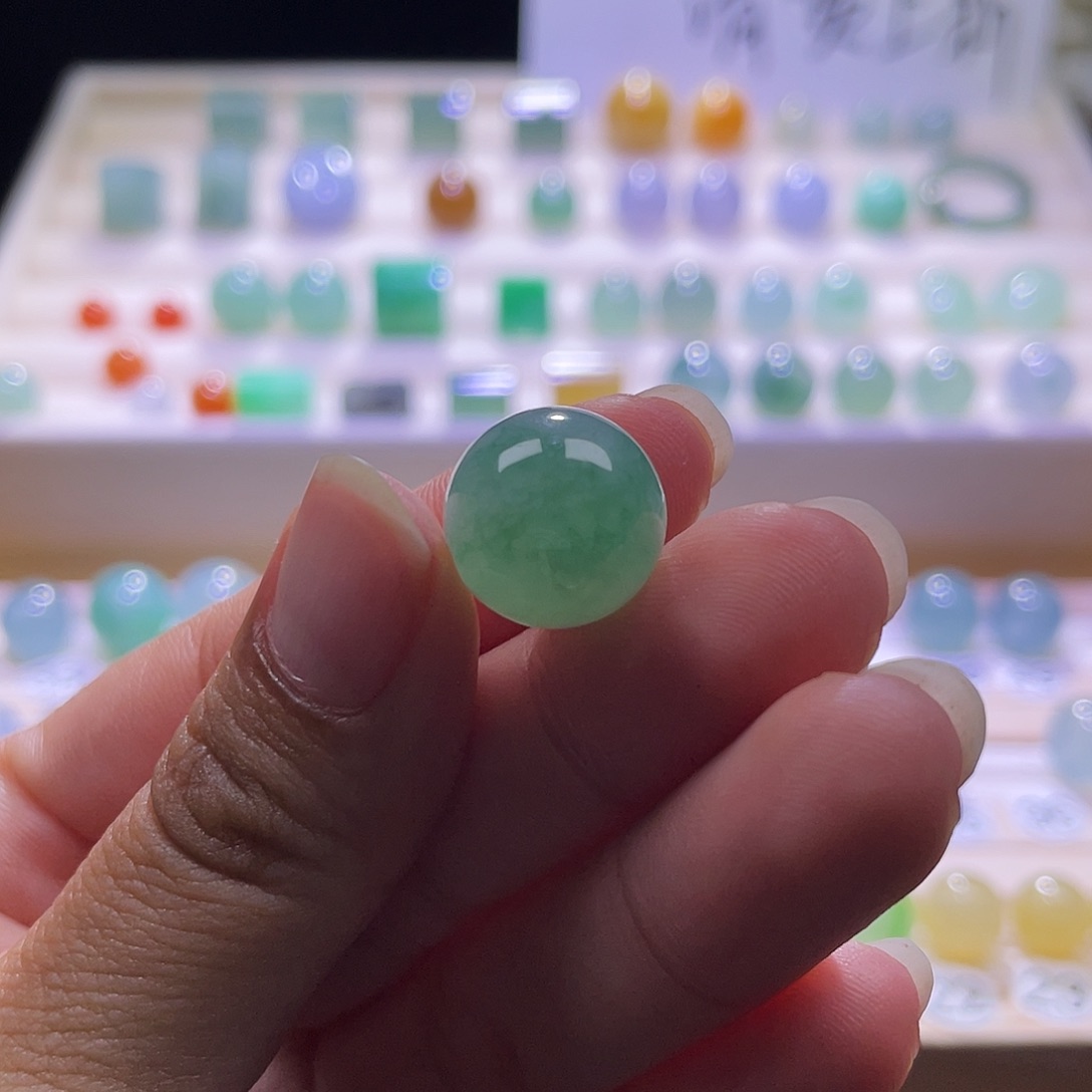 翡翠散珠?****?缅甸翡翠a货卡13