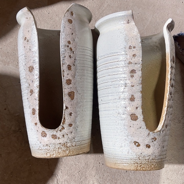 红陶口径13高度23两只小瑕疵