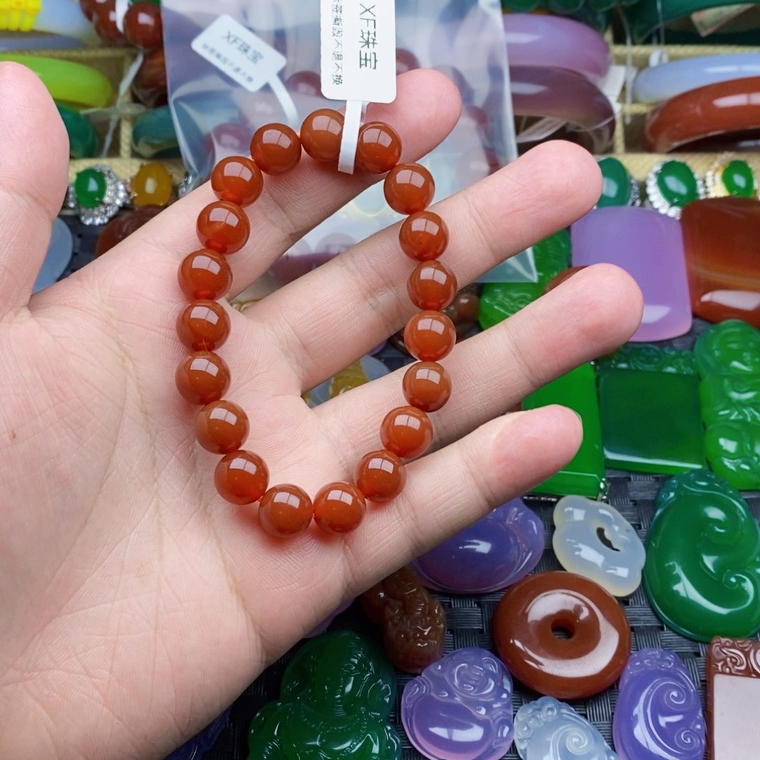 玛瑙/玉髓手链未镶嵌雷*呀