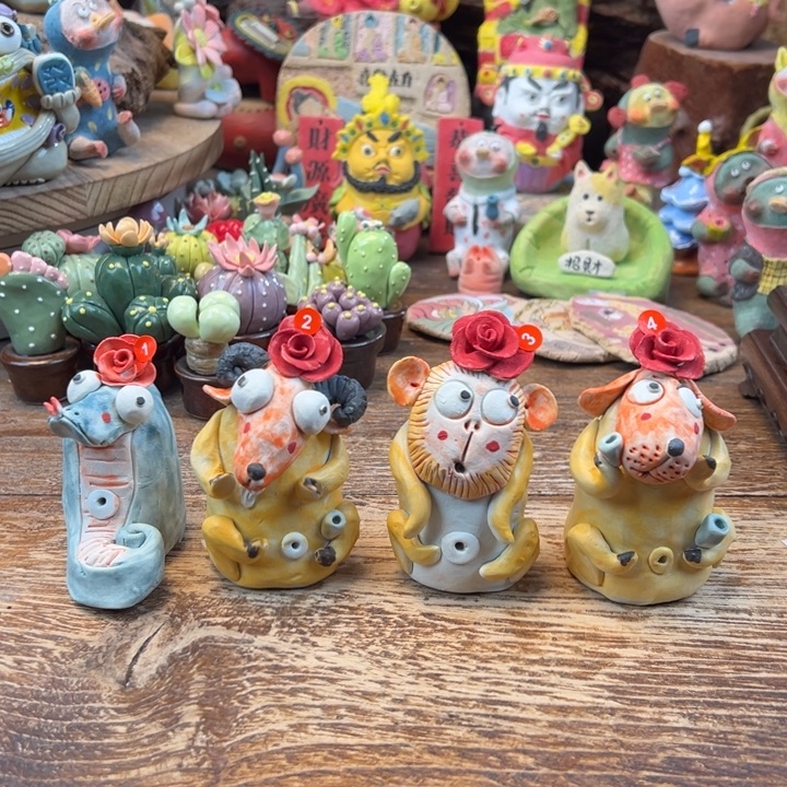 @***澜摆件陶小镇青花每日有新品四个