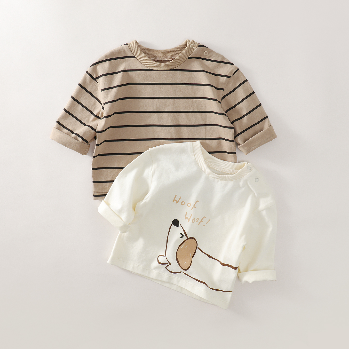 Tiny People婴儿秋季衣服宝宝长袖打底衫纯棉卡通T恤秋季圆领上衣