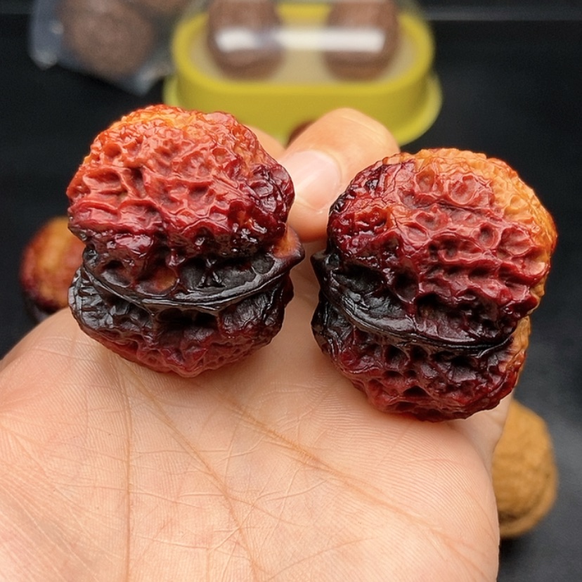 【闪购商品】把件文玩核桃38尺火麒麟金蟾