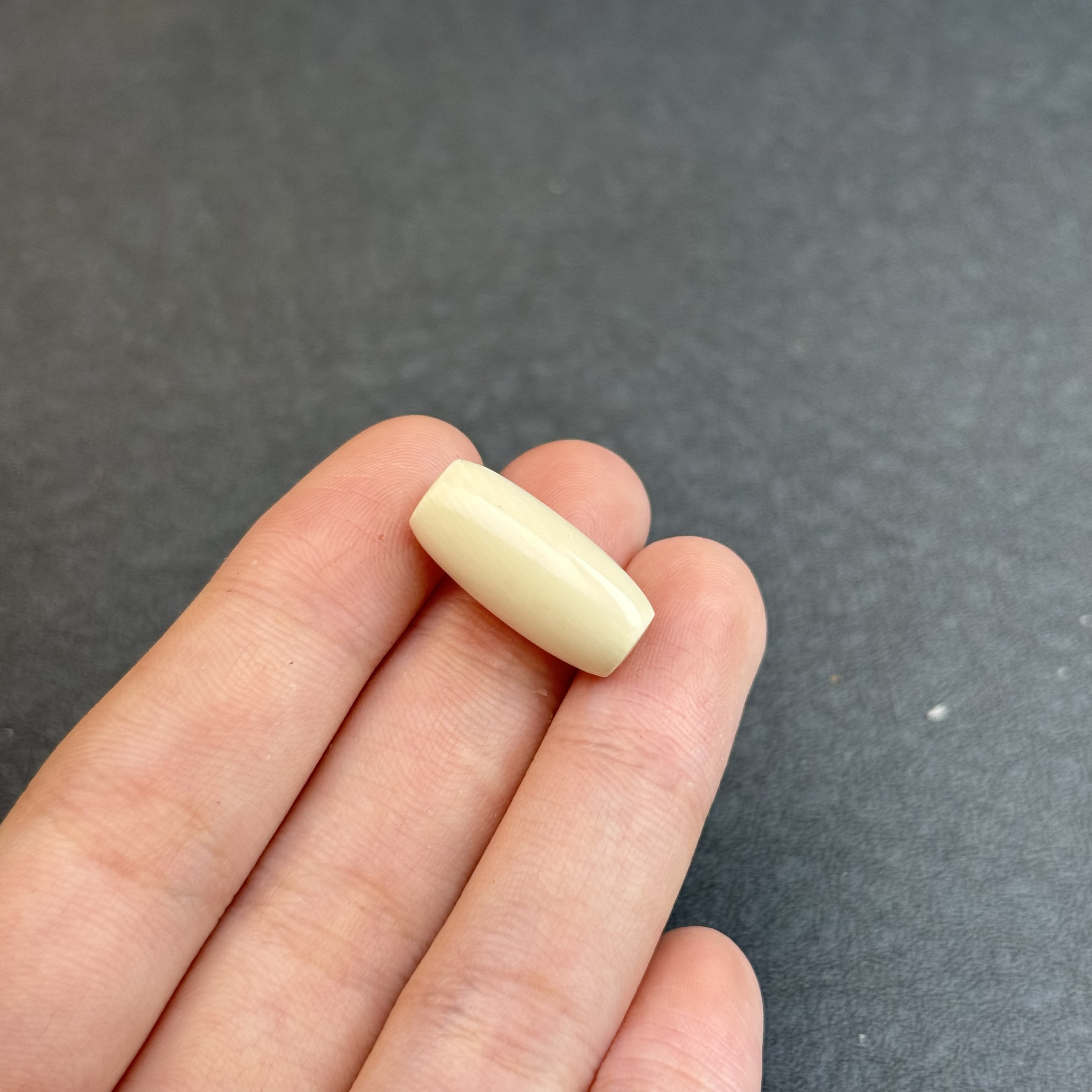 A3681天然猛犸牙 桶珠 10*21mm 支持鉴定 假一罚四