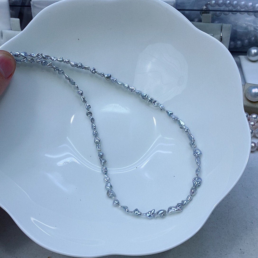 海水珍珠颈饰银S925镶嵌