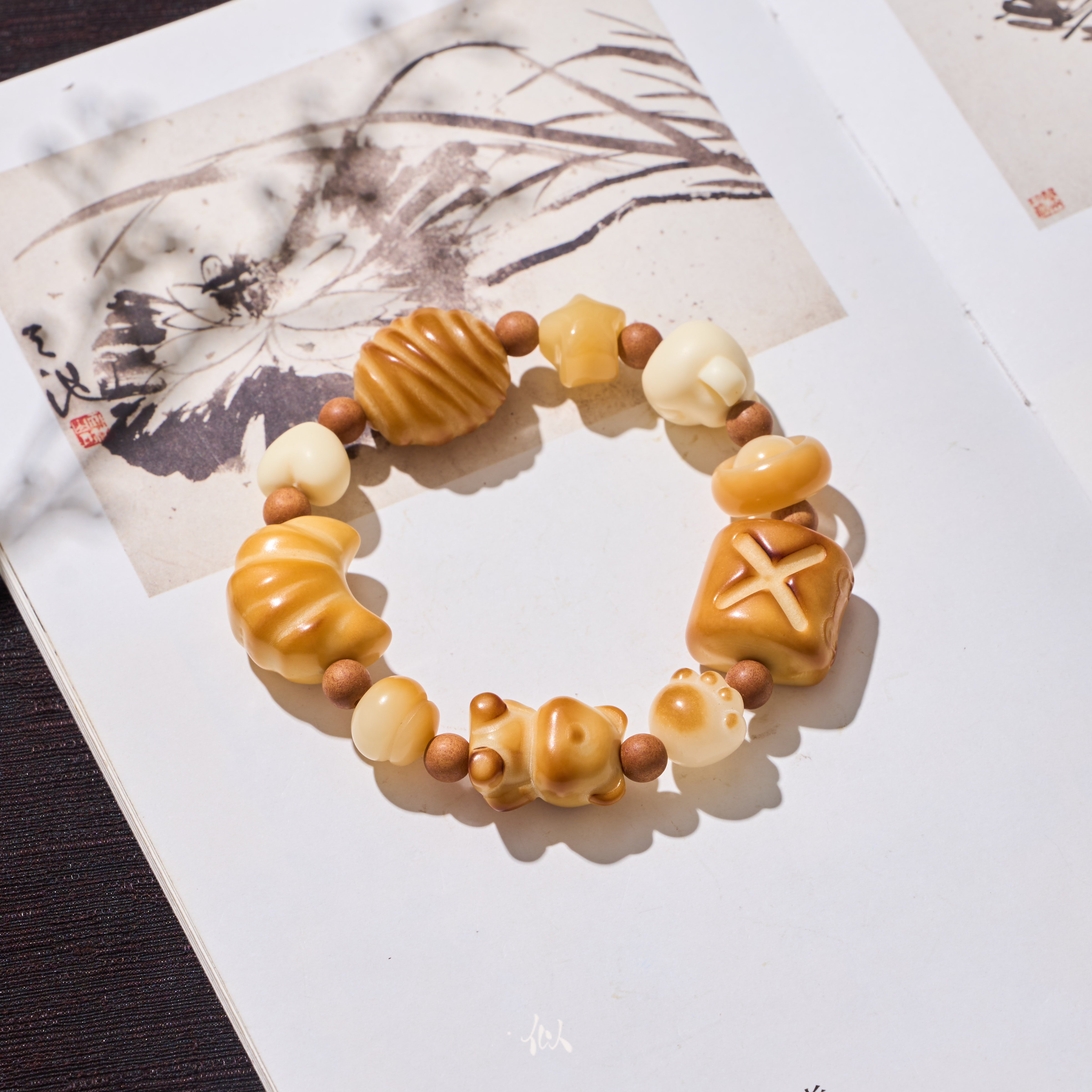 【奶酪】·似梓珠宝· 象牙果多宝手串 SZCC29100040