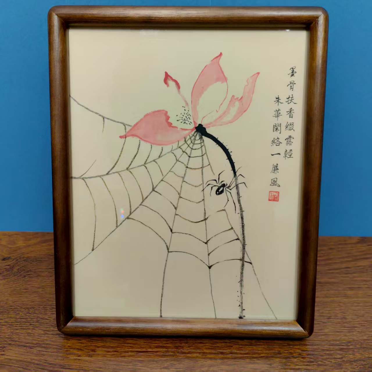 【荷】原创手绘装饰摆台