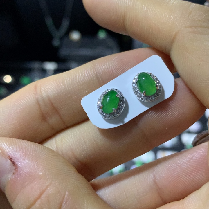 翡翠银S925镶嵌戒指