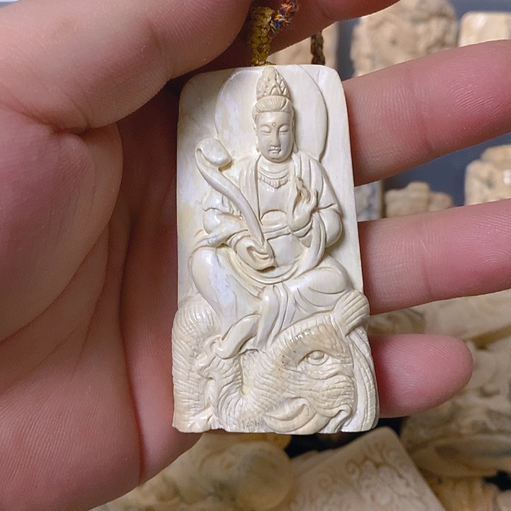天然猛犸牙雕刻残次品
