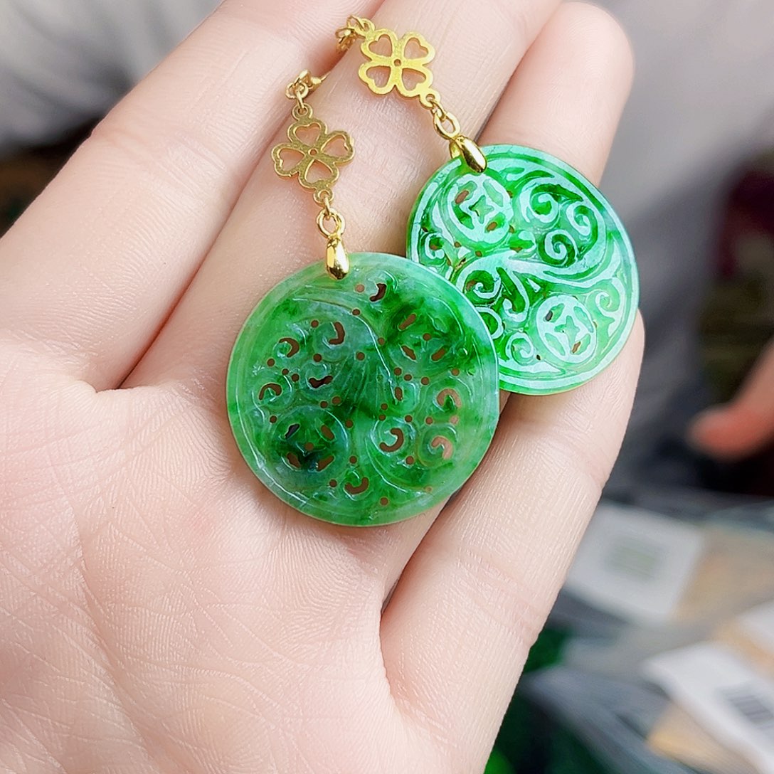 颈饰银S925镶嵌翡翠多样性