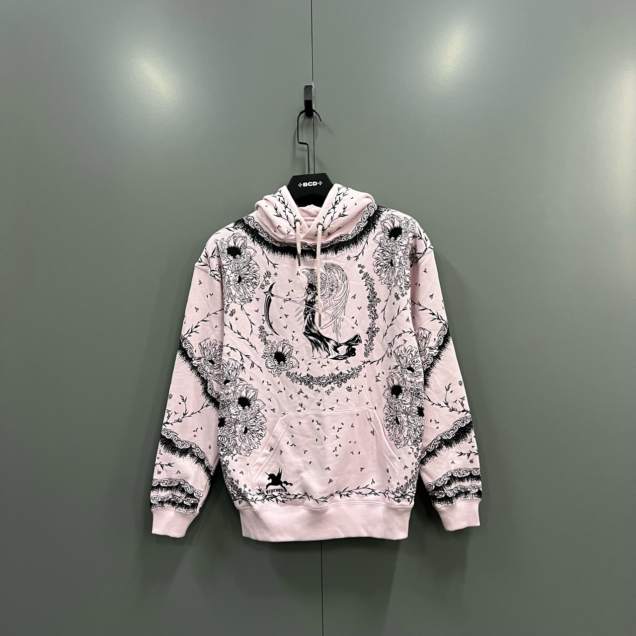 全新未使用 Givenchy/纪梵希 哥特式印花帽衫 XS码/mg400082