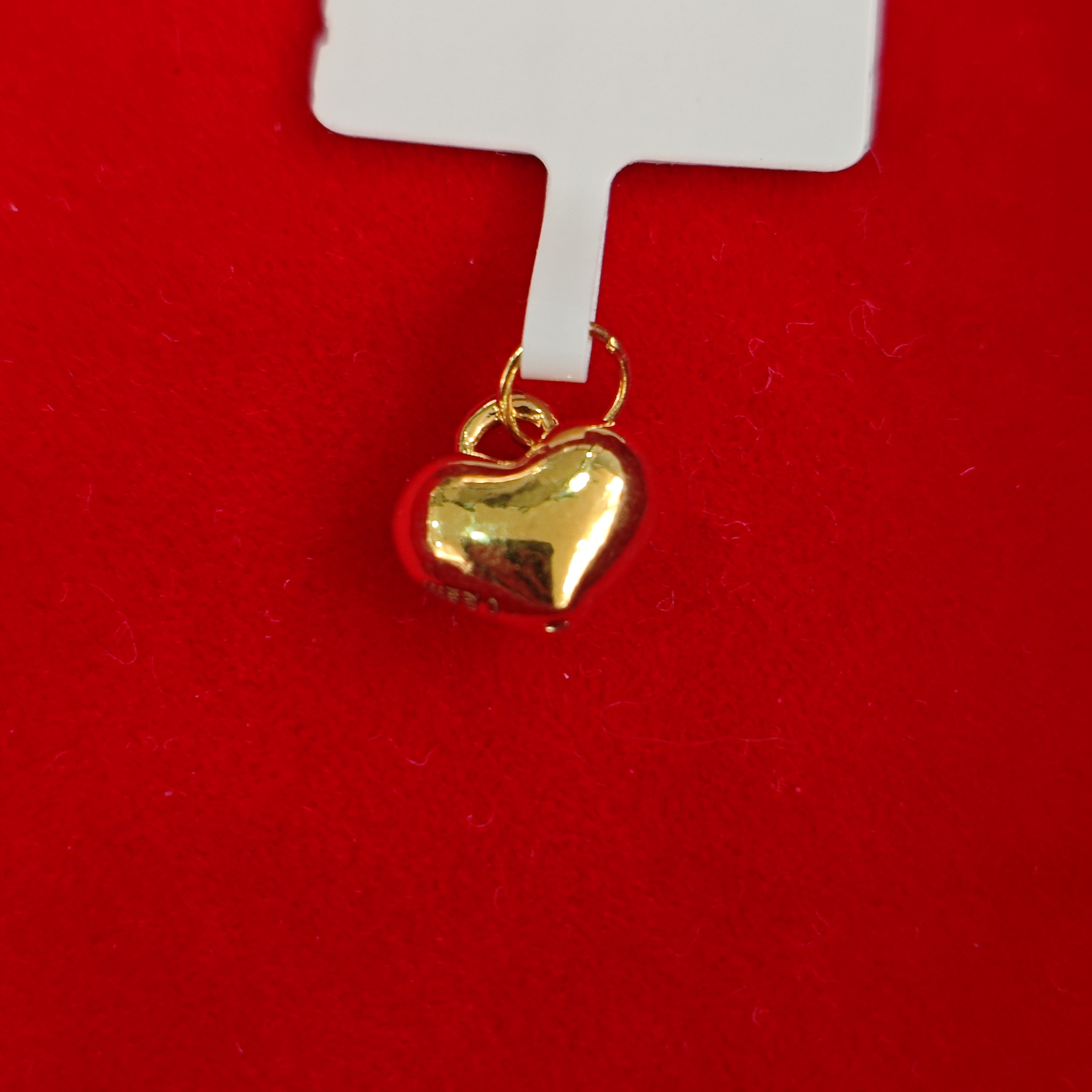 【夏夏专享】足金999饰品 爱心吊坠 GP 0.21