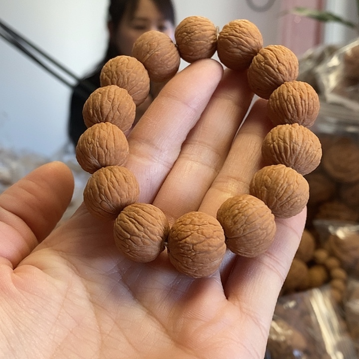 文玩核桃把件凤羽手串