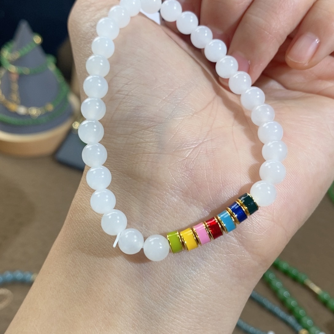 和田玉手链未镶嵌Cs