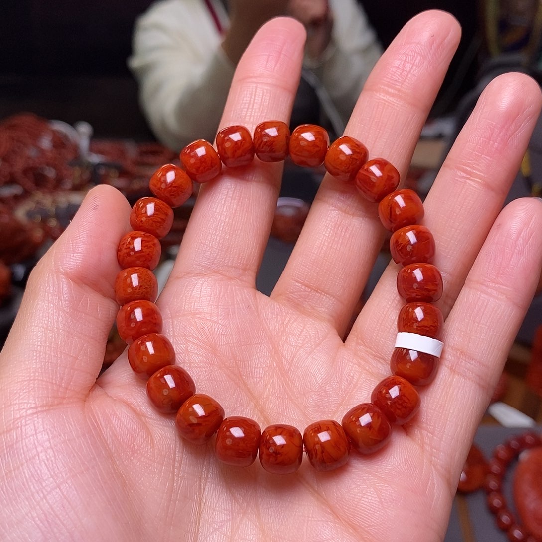 南红玛瑙单圈9m m未镶嵌菩*