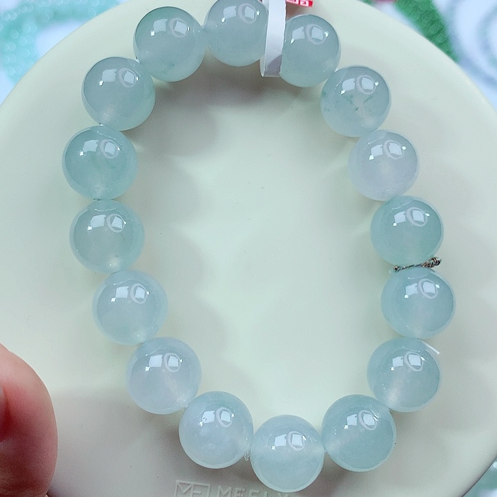 未镶嵌手链翡翠卡12.7