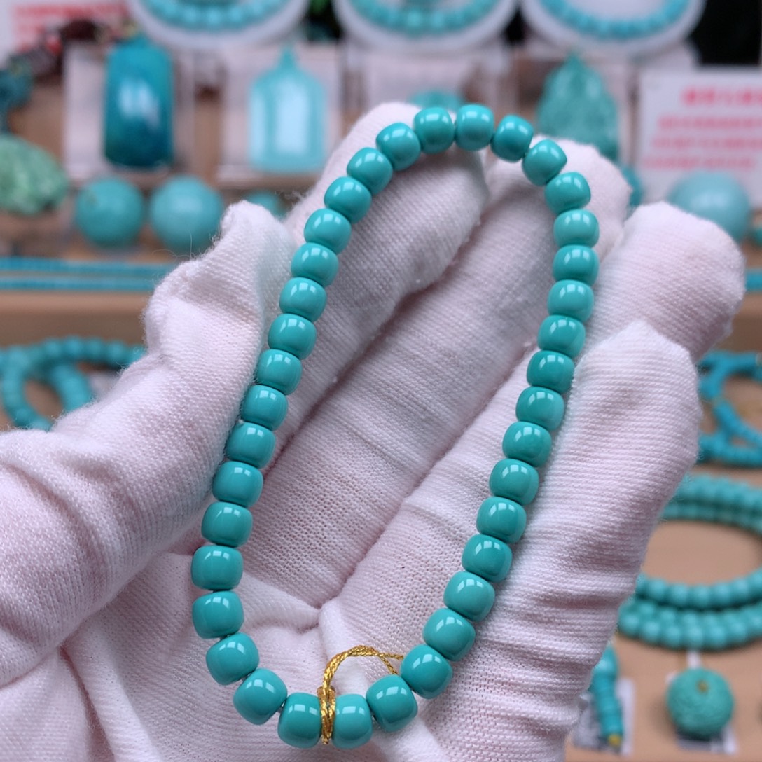 绿松石未镶嵌珠宝奇石5.6mm