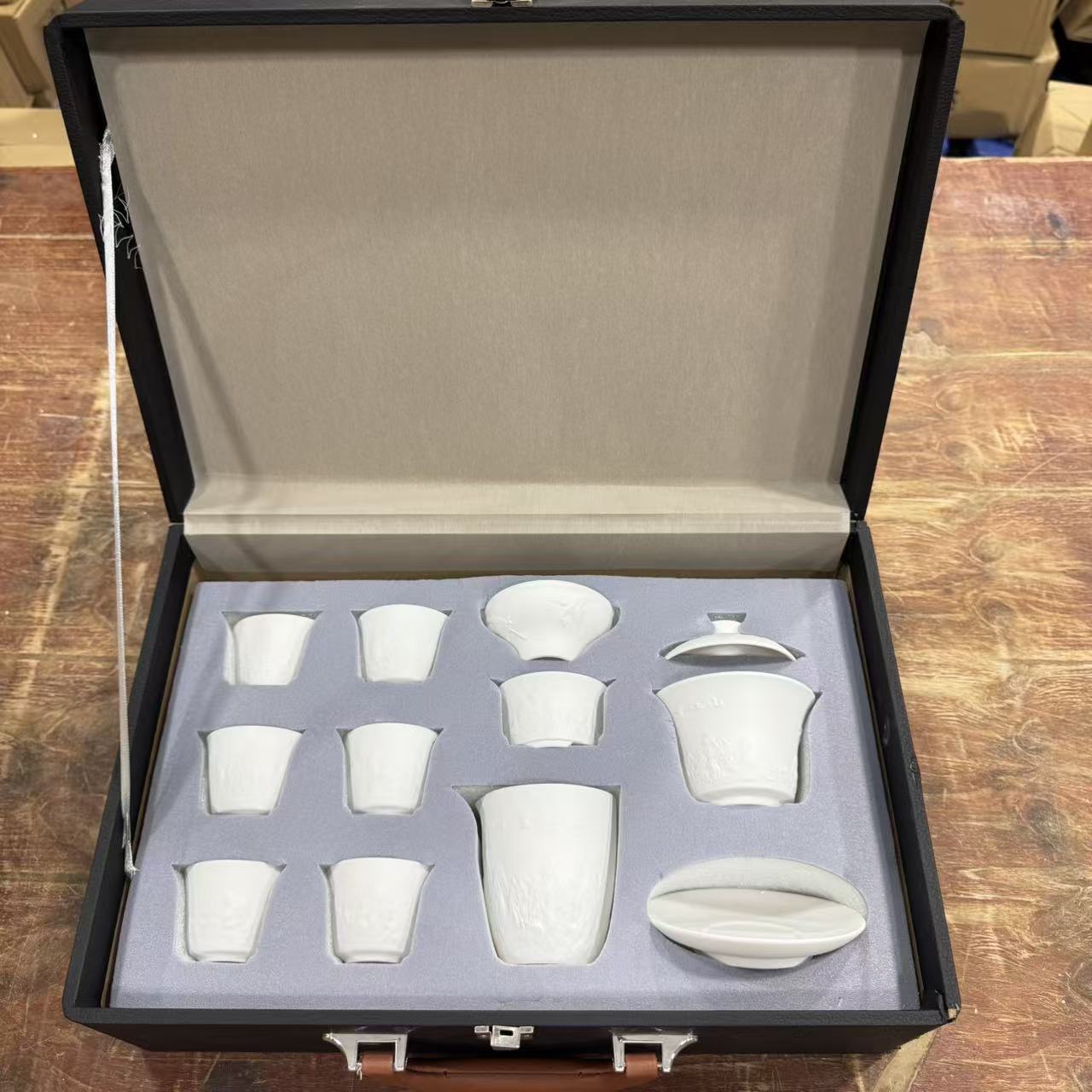 【闪购商品】万里茶器专属链接千里江山陶瓷茶具套装茶器具（无礼盒）