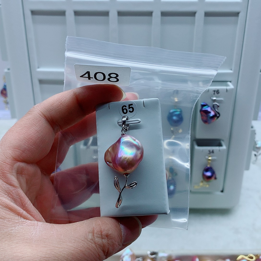 吊坠(不含链)合金淡水珍珠