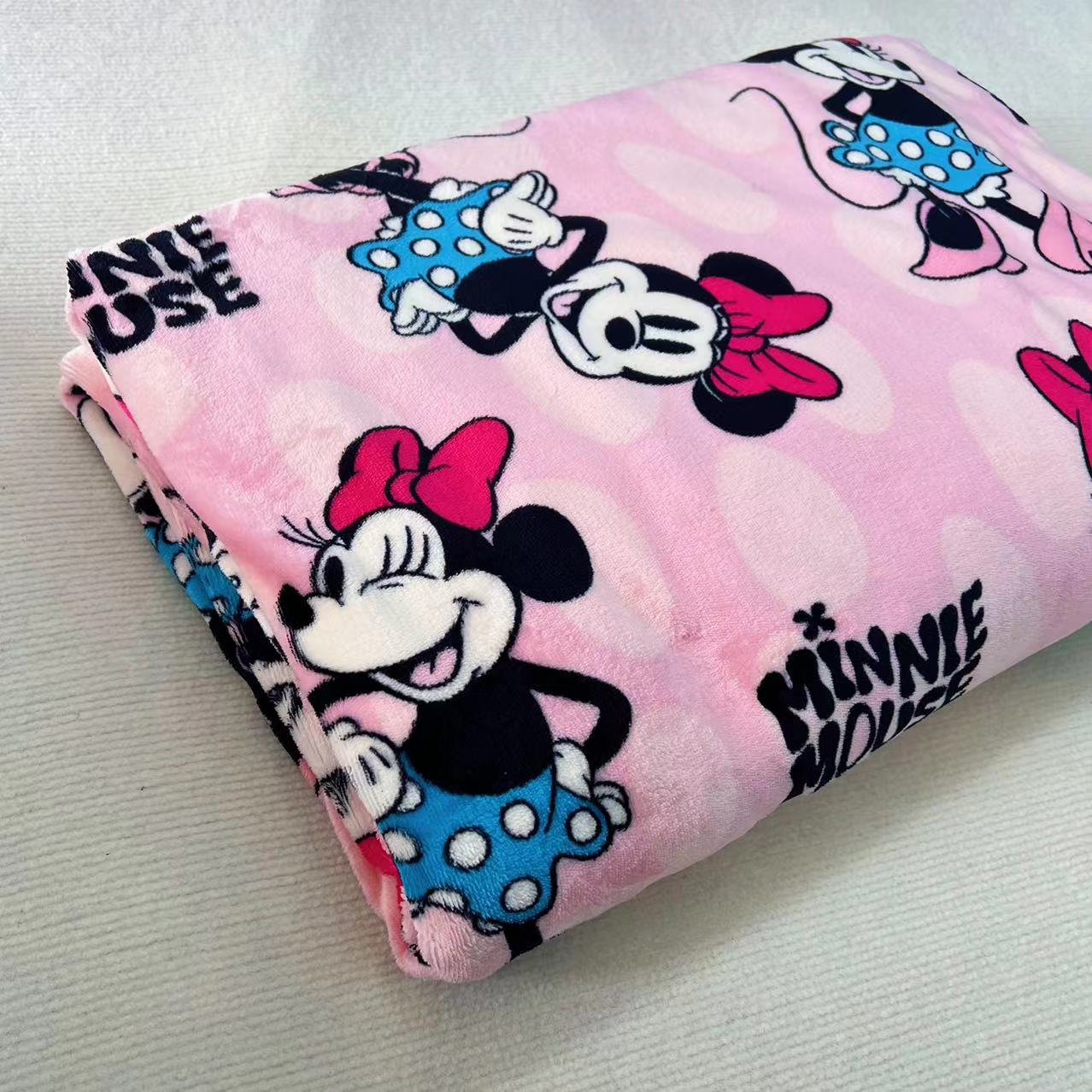 出口原单舒棉绒米奇史努比KT超柔软加厚克重卡通双面被套200*230