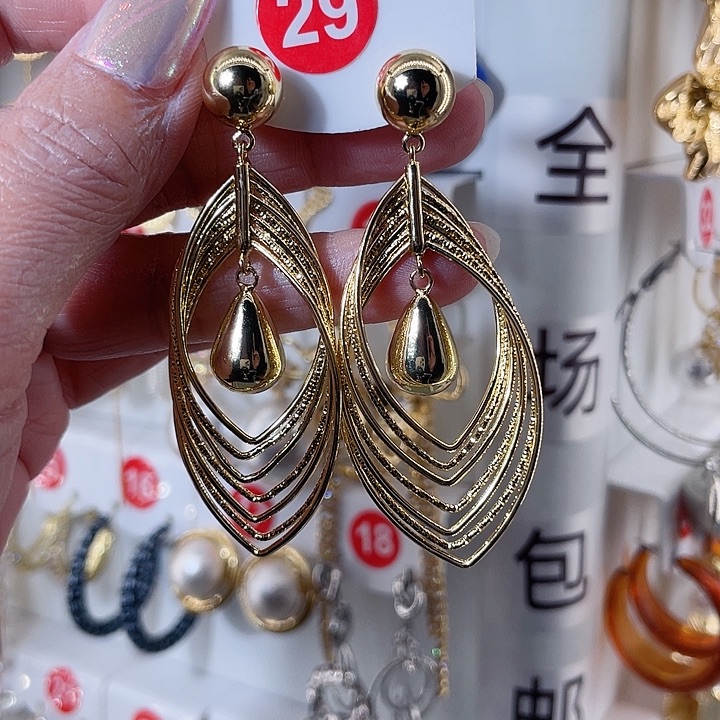 仿珍珠铁合金合金饰品耳饰9