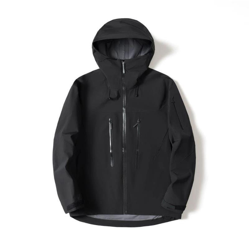 【J16-D】男女轻奢全溢胶连帽防风防水经典休闲夹克冲锋衣