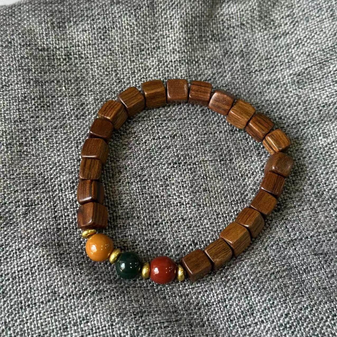 海南花梨方块珠卡7 507（无礼盒）