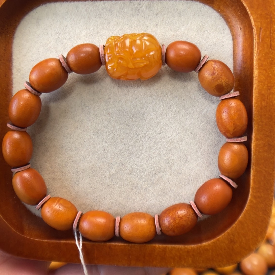 蜜蜡未镶嵌手串蜜蜡