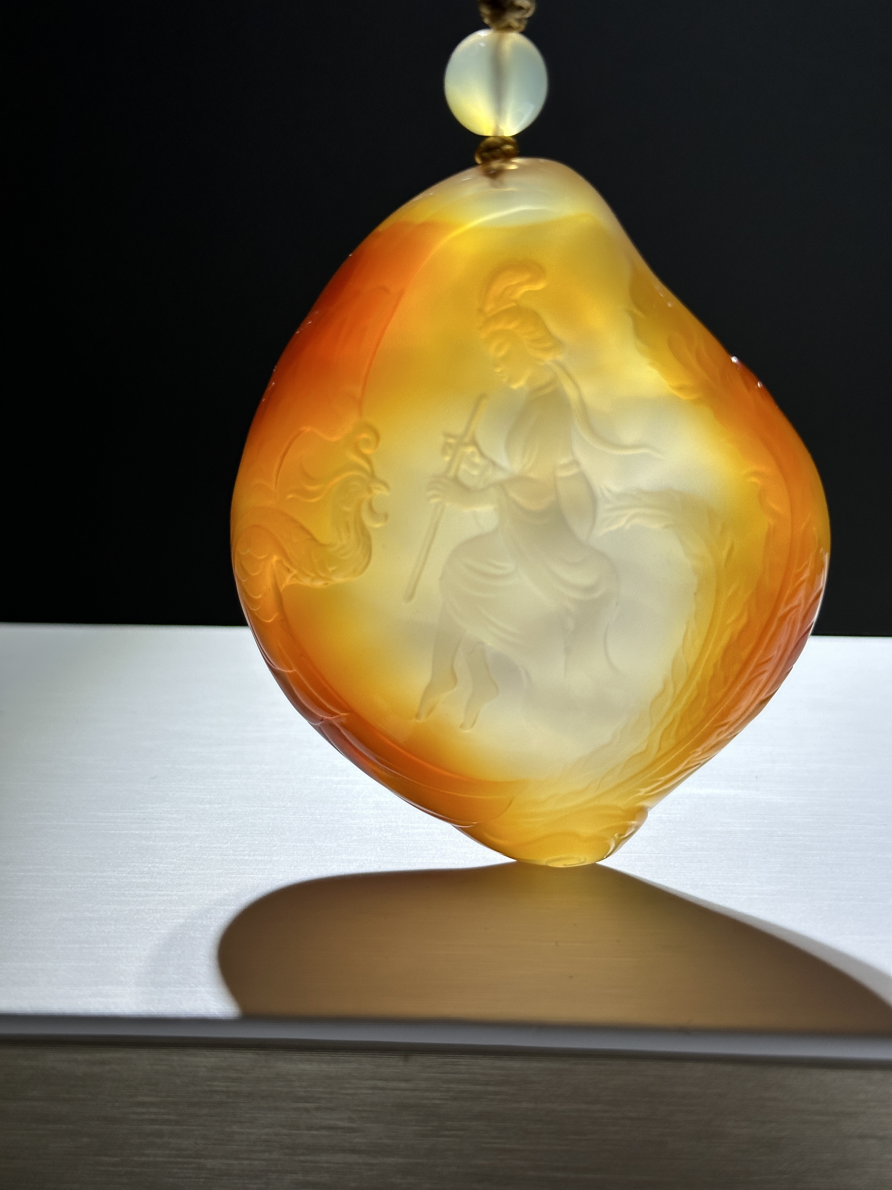 逊克北红玛瑙吹箫引凤牌子