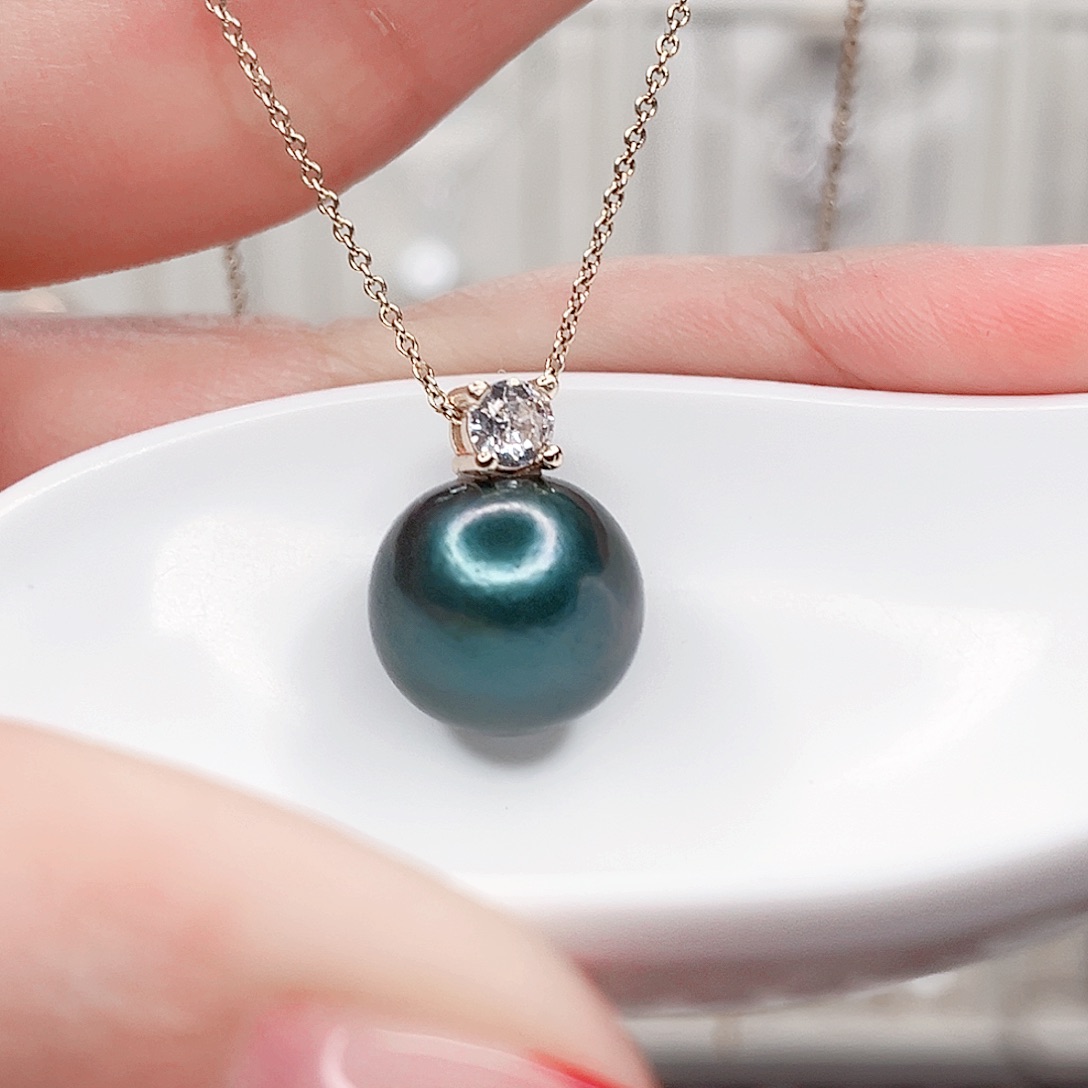 合金淡水珍珠吊坠(赠链)