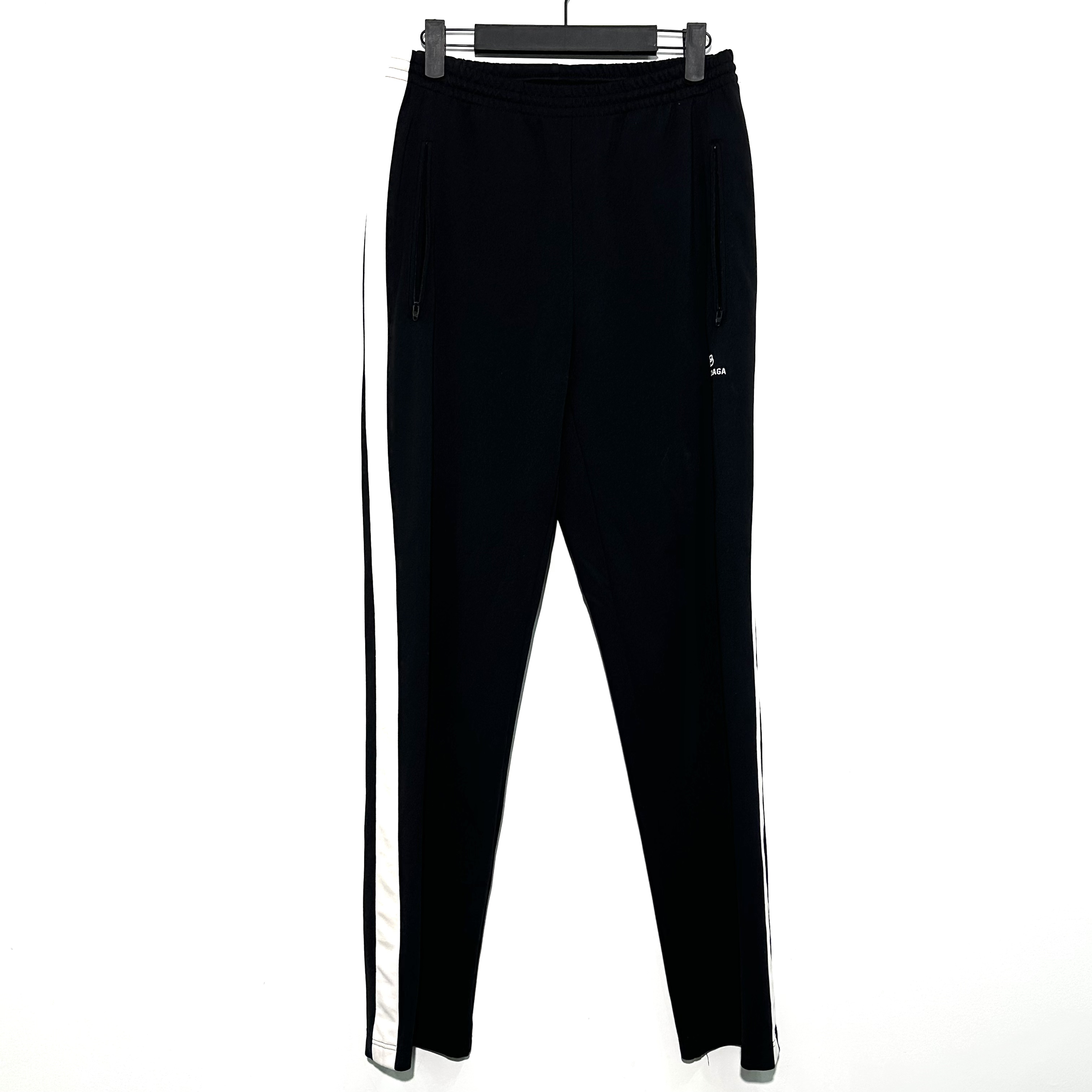 99新 Balenciaga/巴黎世家 36码 经典logo黑色休闲裤 0629