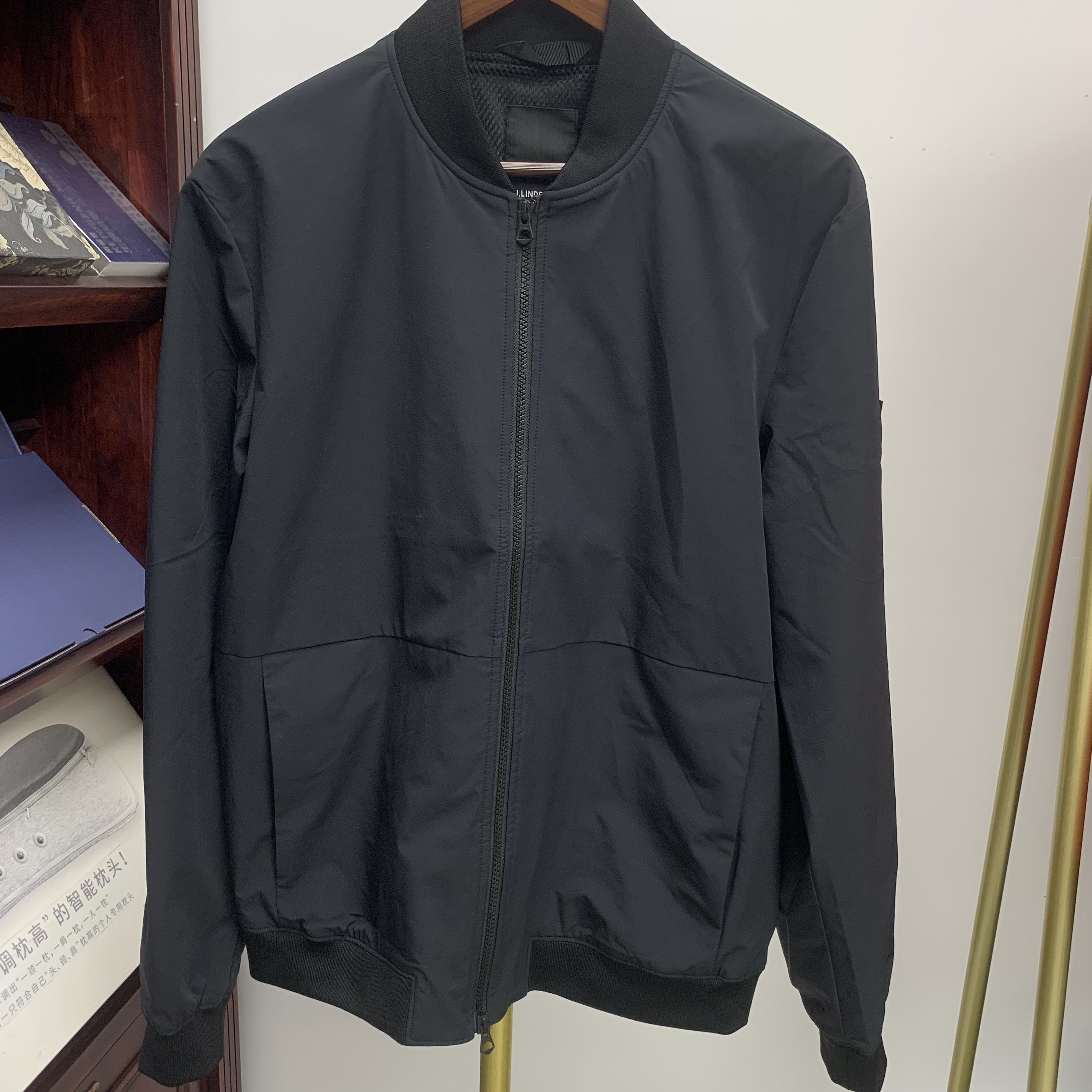 Sweet DD-jl系列男秋季夹克螺纹下摆拉链棒球领外套