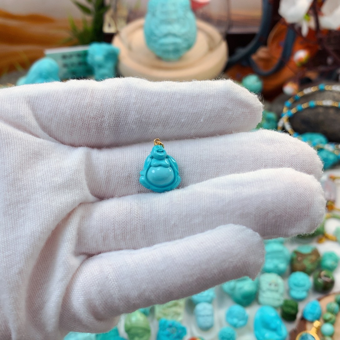 未镶嵌绿松石珠宝半成品